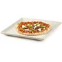 Domo Pierre Réfractaire pour Pizza et Pain – 35 x 34 cm – Blanc – Fabriquée en Italie