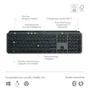 Logitech MX Keys S Plus - Clavier sans fil rétroéclairé pour bureautique avec Smart Actions, repose-poignet et disposition AZERTY - Noir