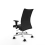 Piqueras Y Crespo Chaise Albacete Confidente Gris Foncé avec Mécanisme Synchrone et Base Blanche