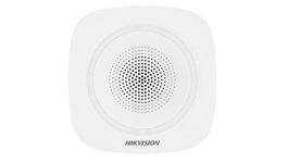 Hikvision AX PRO - Sirene/Sonnette Interne Sans Fil 868 MHz pour Alarmes Intrusion, Panique et Incendie, Indicateur LED, 3 Ans d'Autonomie