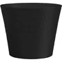 Garden Id Pot de fleurs recyclé Noir Anthracite 40 x 34 cm - Résistant aux UV et au gel - Garantie 10 ans - Pour intérieur et extérieur
