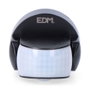 Edm Détecteur de mouvement et crépusculaire 15 m IP65 Noir PVC UV – 1200 W 220-240 V