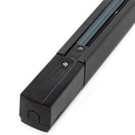 Rail Triphasé Projecteurs de LED Noir 2M
