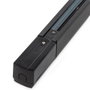 Rail Triphasé pour Spots LED Noir 2m avec Profilé en Aluminium et Conducteurs en Cuivre