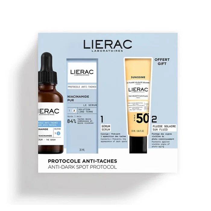 Lierac Protocole Anti-Dark Spots et Sunissime The Sun Velvety SPF50+ Lierac Protocole Anti-Dark Spots et Sunissime The Sun Velvety SPF50+