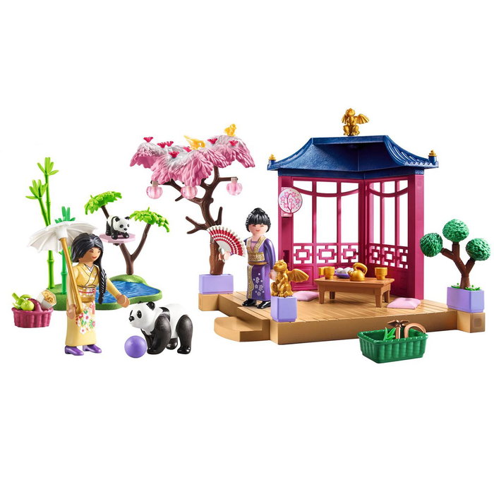 Playmobil Jardin asiatique avec pandas, 111 pièces