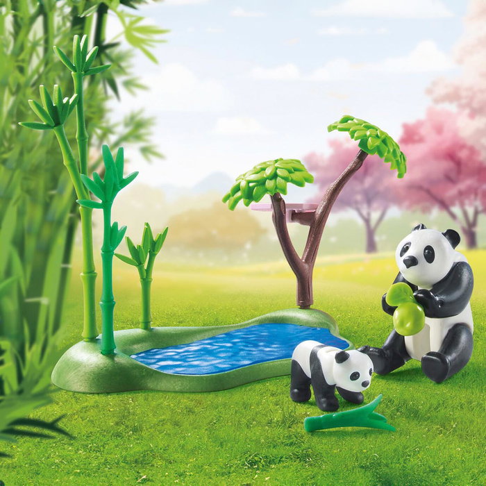 Playmobil Jardin asiatique avec pandas, 111 pièces