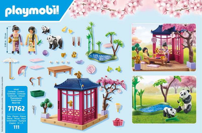 Playmobil Jardin asiatique avec pandas, 111 pièces