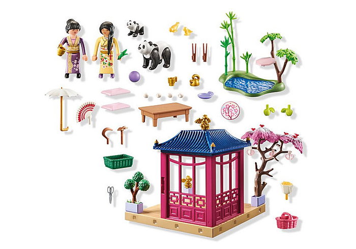 Playmobil Jardin asiatique avec pandas, 111 pièces