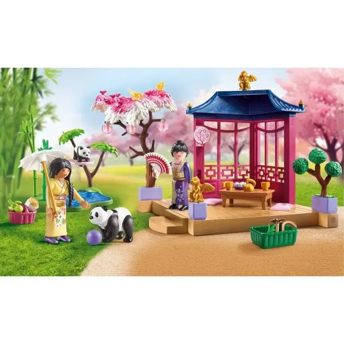 Playmobil 71762 Jardin Asiatique - Ensemble de Construction avec 2 Personnages et Pandas, 111 Pièces, Promo Pack, Pour Enfants Dès 4 Ans Playmobil 71762 Jardin Asiatique - Ensemble de Construction avec 2 Personnages et Pandas, 111 Pièces, Promo Pack, Pour Enfants Dès 4 Ans