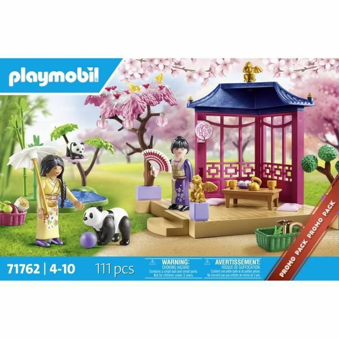 Playmobil Jardin asiatique avec pandas, 111 pièces