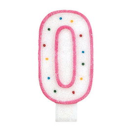 Party Time Bougie Anniversaire Chiffre 0