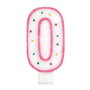 Party Time Bougie Anniversaire Chiffre 0