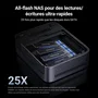 Ugreen NASync DXP480T Plus - Serveur NAS 4 baies M.2 NVMe avec Intel Core i5, 8 Go DDR5, Thunderbolt 4 et 10 GbE pour production vidéo et flux de travail intensifs