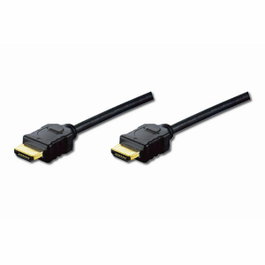 DIGITUS Câble HDMI 2m, HDMI prise de deux côtés, noir