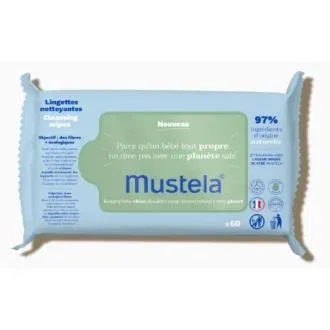 Mustela Lingettes nettoyantes BIO compostables 60 u Mustela Lingettes nettoyantes BIO compostables 60 u