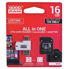 GOODRAM Carte mémoire microSDHC 16 Go Class 10, UHS I U1 V10