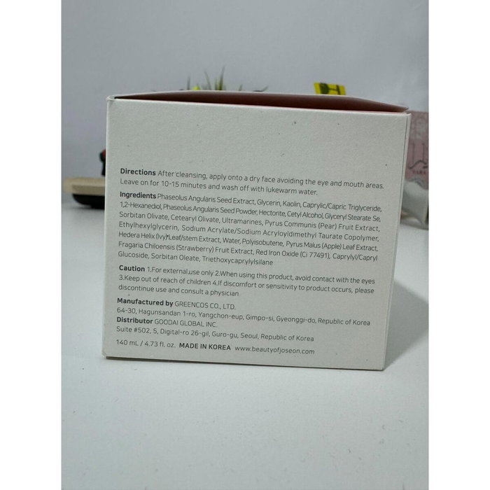 Beauty of Joseon Masque rafraîchissant RED BEAN 140 ml