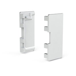 SC HERRAJES Gola J - Ensembles latéraux droits et gauches en acier finition platine mat pour structures