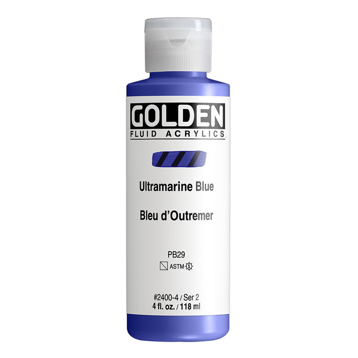 Golden Couleurs Acryliques Fluides Bleu Outremer 118 ml Golden Couleurs Acryliques Fluides Bleu Outremer 118 ml