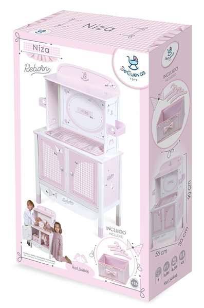 Decuevas - Armoire à langer en bois - Pour enfant à partir de 3 ans - Langues : espagnol, anglais