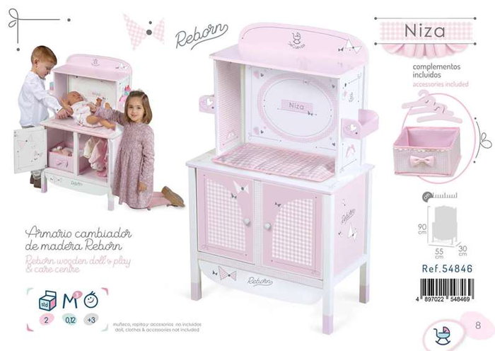 Decuevas - Armoire à langer en bois - Pour enfant à partir de 3 ans - Langues : espagnol, anglais