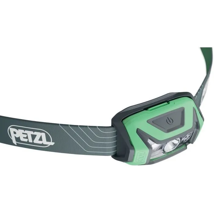 Petzl Lampe Frontale TIKKA - 350 Lumens - Avec 3 Piles AAA/LR03 Incluses - Vert - Compacte et Étanche pour Randonnée, Camping, Bricolage