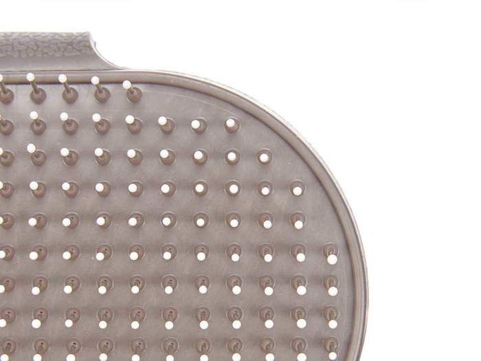 MASCOW Cepillo de Pua Ovalado Metalico Gris