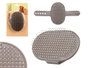 MASCOW Cepillo de Pua Ovalado Metalico Gris