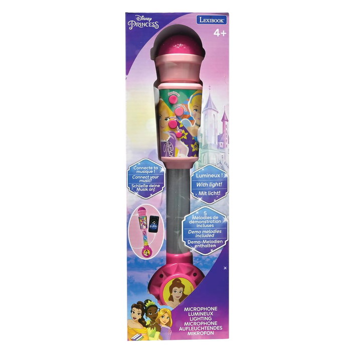 Lexibook Microphone Princesse Disney avec tube lumineux et enceinte Lexibook Microphone Princesse Disney avec tube lumineux et enceinte