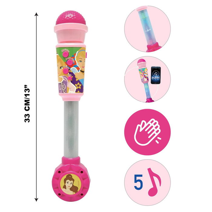 Lexibook Microphone Princesse Disney avec tube lumineux et enceinte Lexibook Microphone Princesse Disney avec tube lumineux et enceinte