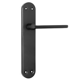 HERRAJES ALK Poignée en aluminium RENTAL R noir mat 241x45 mm