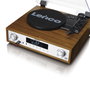 Lenco MC-160WD Système Hi-Fi avec platine vinyle et enceintes en bois