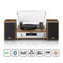 Lenco MC-160WD Système Hi-Fi avec platine vinyle et enceintes en bois