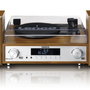 Lenco MC-160WD Système Hi-Fi avec platine vinyle et enceintes en bois