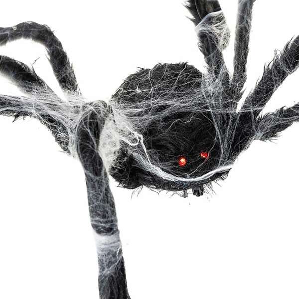 My Other Me - Araignée marchante avec toile d'araignée, décoration d'Halloween - Dimensions : 80 x 18 x 8 cm