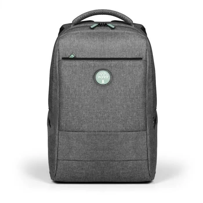 Port Designs Sac à dos pour ordinateur portable 15.6 pouces ECO YOSEMITE 18 litres compact léger en matériaux recyclés - Gris
