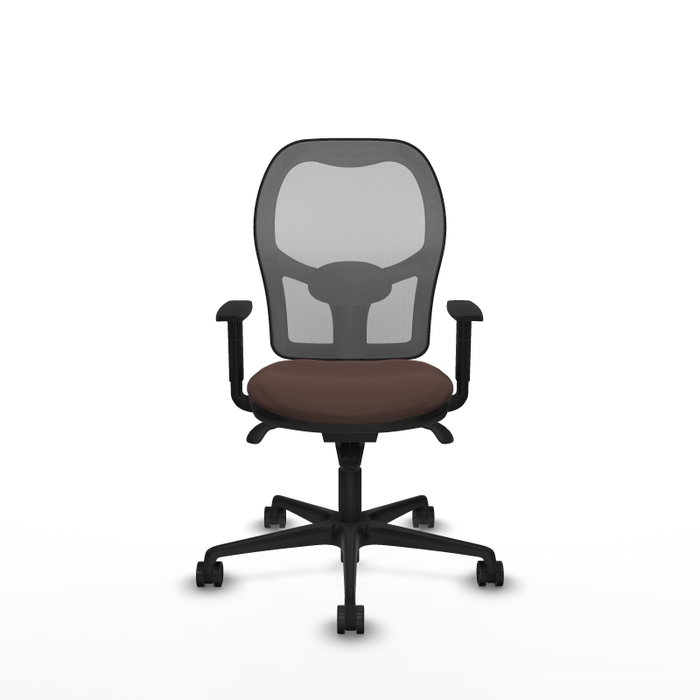 Piqueras y Crespo Chaise de Bureau Jorquera Gris et Brun foncé