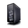 Fractal Design Focus G FD-CA-FOCUS-BK-W - Boîtier PC ATX Moyen Tour Noir avec Panneau Latéral en Verre Trempé, 2 Ventilateurs LED Blancs