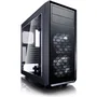 Fractal Design Focus G FD-CA-FOCUS-BK-W - Boîtier PC ATX Moyen Tour Noir avec Panneau Latéral en Verre Trempé, 2 Ventilateurs LED Blancs