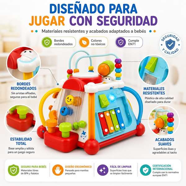 Hola Centre d'activités pour enfants avec lumières et sons