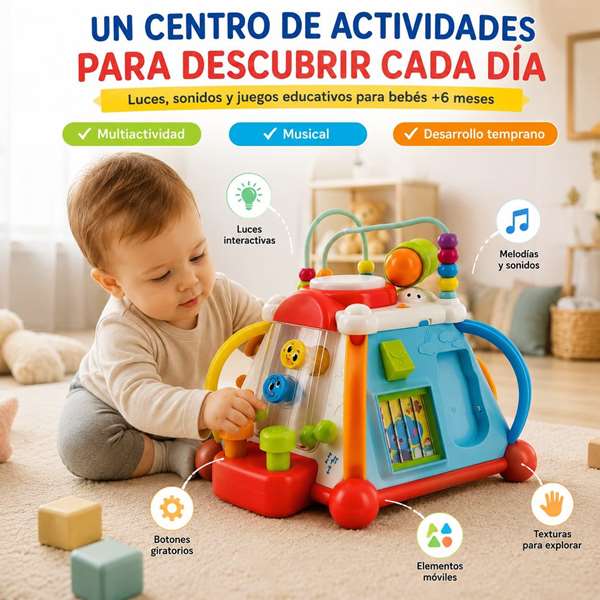 Hola Centre d'activités pour enfants avec lumières et sons