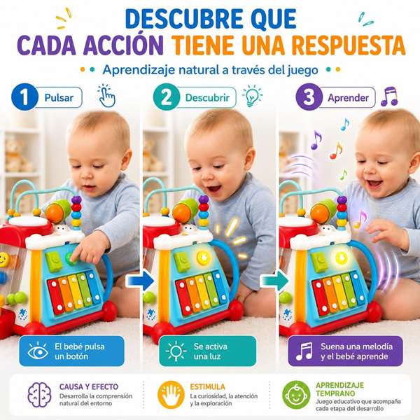 Hola Centre d'activités pour enfants avec lumières et sons
