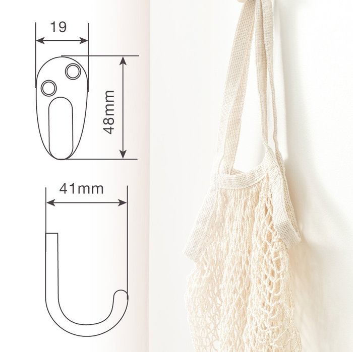 Hantums Percha colgador simple Cromado