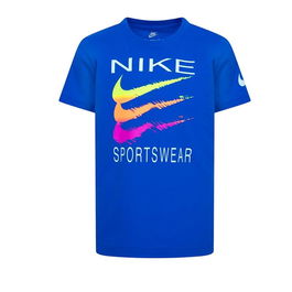 T shirt à manches courtes Enfant Nike Sportswear Swoosh Bleu 5 ans
