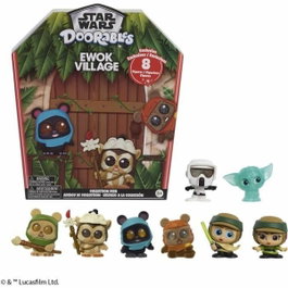 Just Play Coffret Collector Ewok Disney Doorables Star Wars, 8 figurines de 3,8 cm