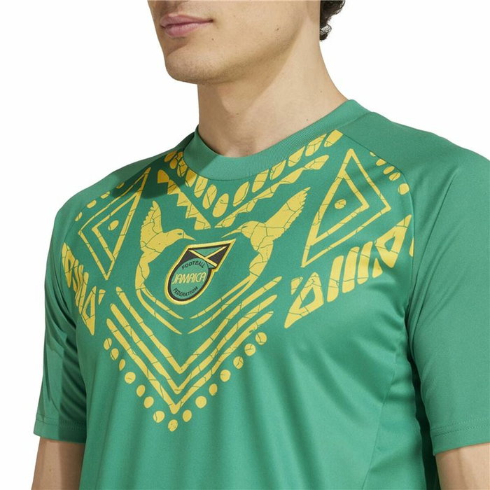 T-shirt de foot Adidas Jamaica 2024 Pre Match Vert