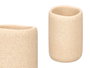 Berilo Vaso de bain en polirésine beige 8.5x8.5x10 cm (Set de 12)