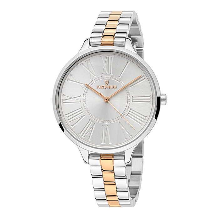 Kronos K023.9.24.19 - Montre analogique femme bicolore Kronos K023.9.24.19 - Montre analogique femme bicolore