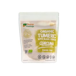 ENERGY FEELINGS Curcuma avec poivre noir en poudre 200g ECO VEGAN SG